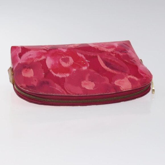 LOUIS VUITTON Vernis Ikat Flower Pochette Cosmetic Pink - Picture 7 of 15